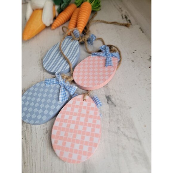 Easter hanging decor carrot egg bunny variety set - Picture 7 of 7